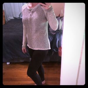 Relaxed textured sweatshirt